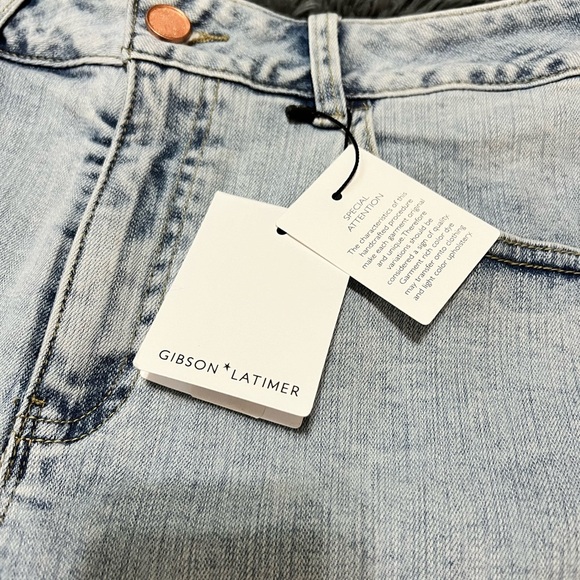 Gibson Latimer Higher Rise Denim Shorts sz 10 NWT - Picture 7 of 7